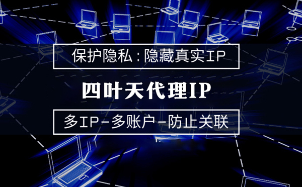 【淮北代理IP】代理服务器的类型有哪些？四叶天代理IP怎么样